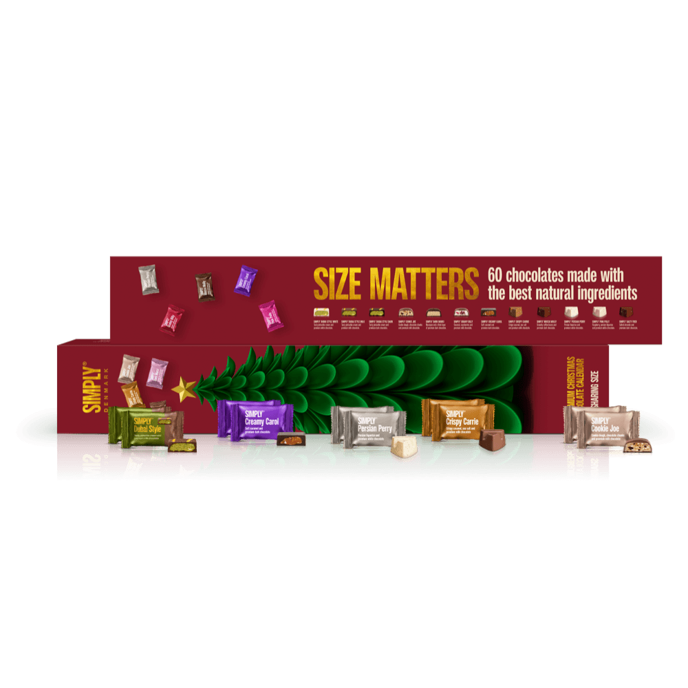 Chocolate Advent Calendar 2026 Share Size – 30 doors for two – Simply Chocolate, 600 g