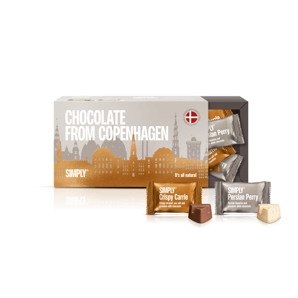 Chocolate Gift Box, 18 pcs – Chocolate from Copenhagen Brown Edition