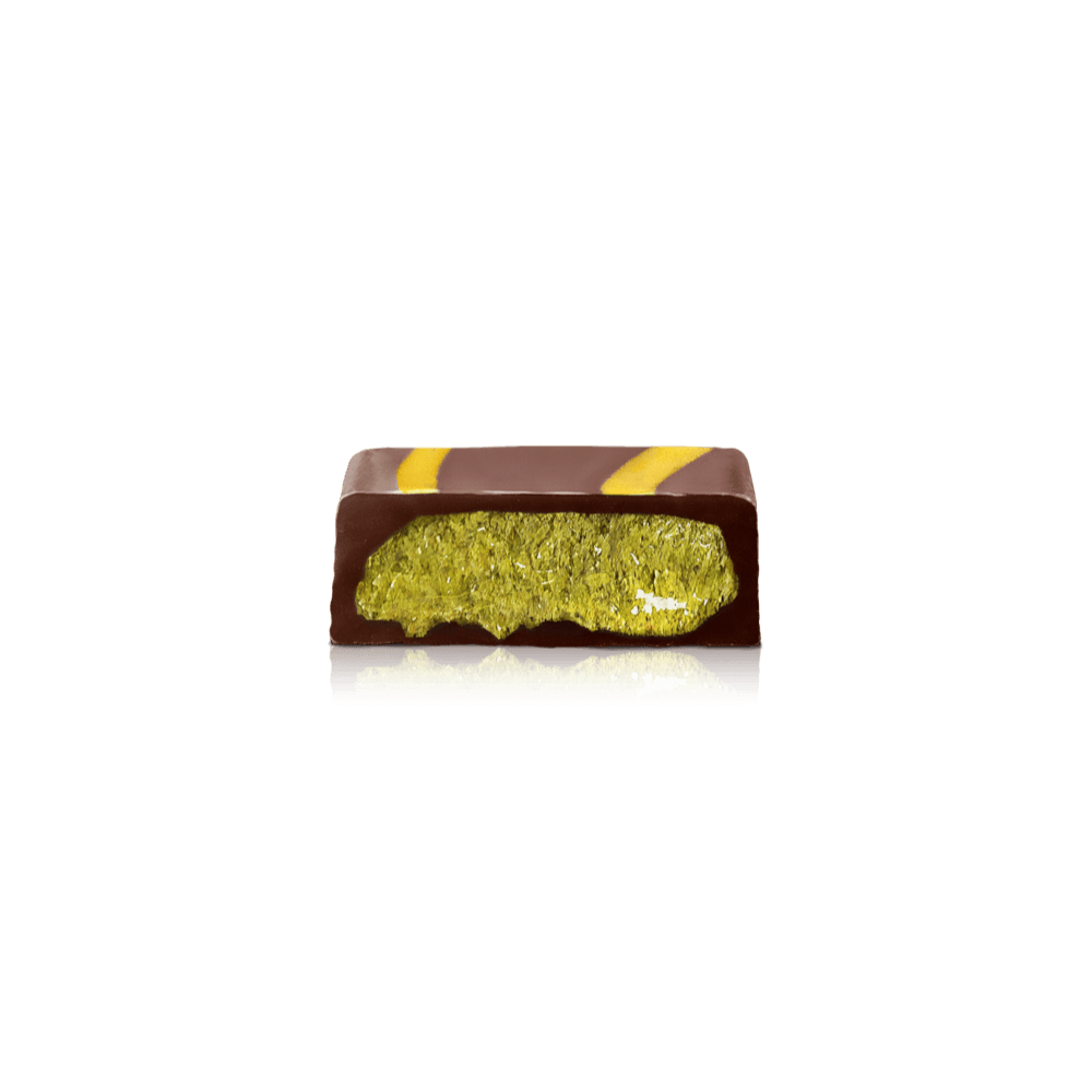 Chocolate Bites box - 750g - 75 pcs - Simply® Pistachio Dark