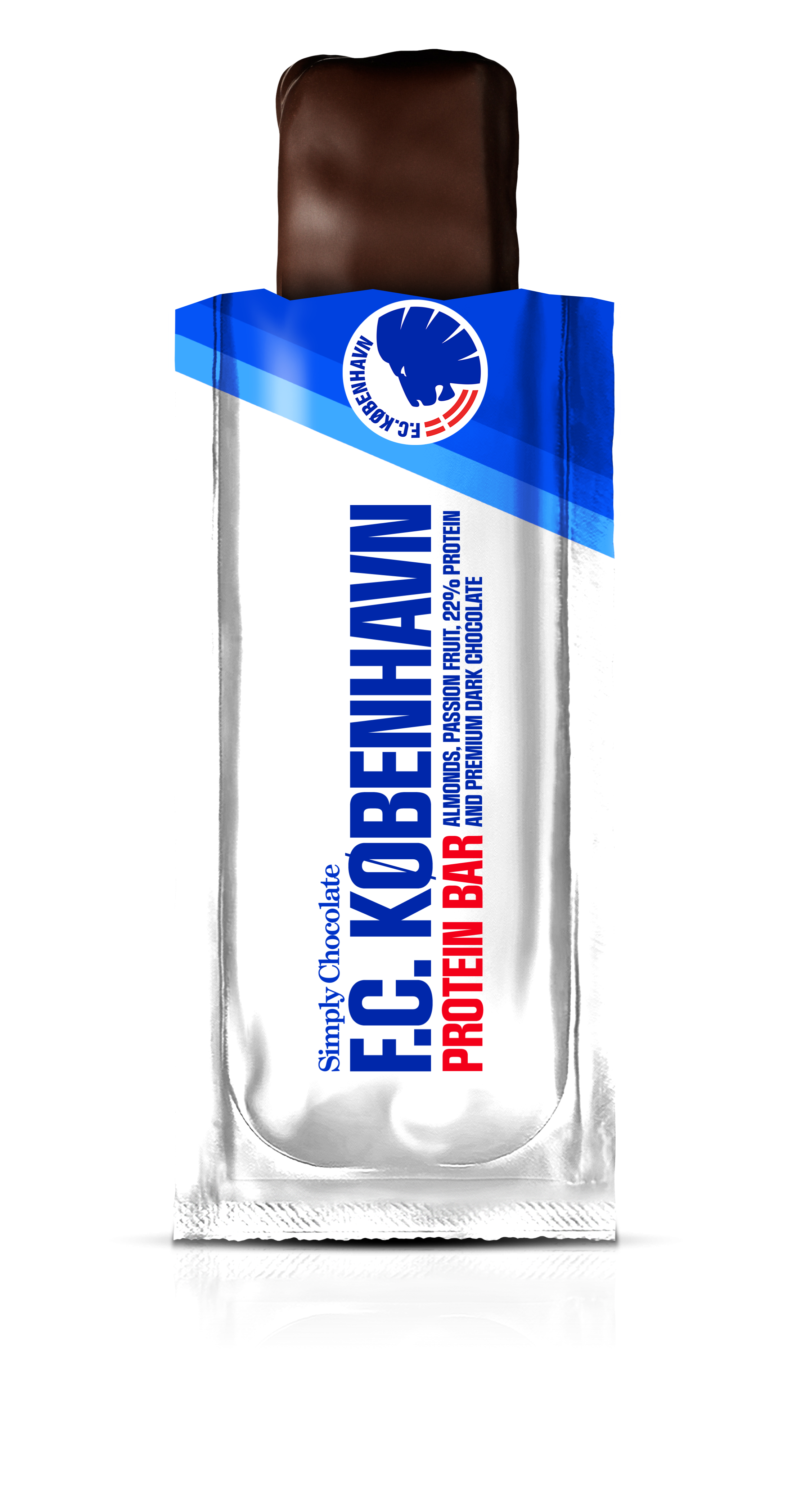 Chokolade Proteinbar kasse 30 stk - F.C.KØBENHAVN