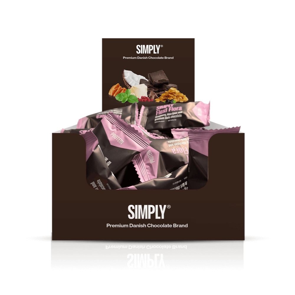 Chocolate Protein Bites Box 75 pcs – Simply® Flexi Flora