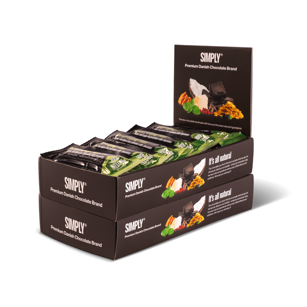 Chocolate Protein Bar Box 30 pcs – Simply® Flying Felix