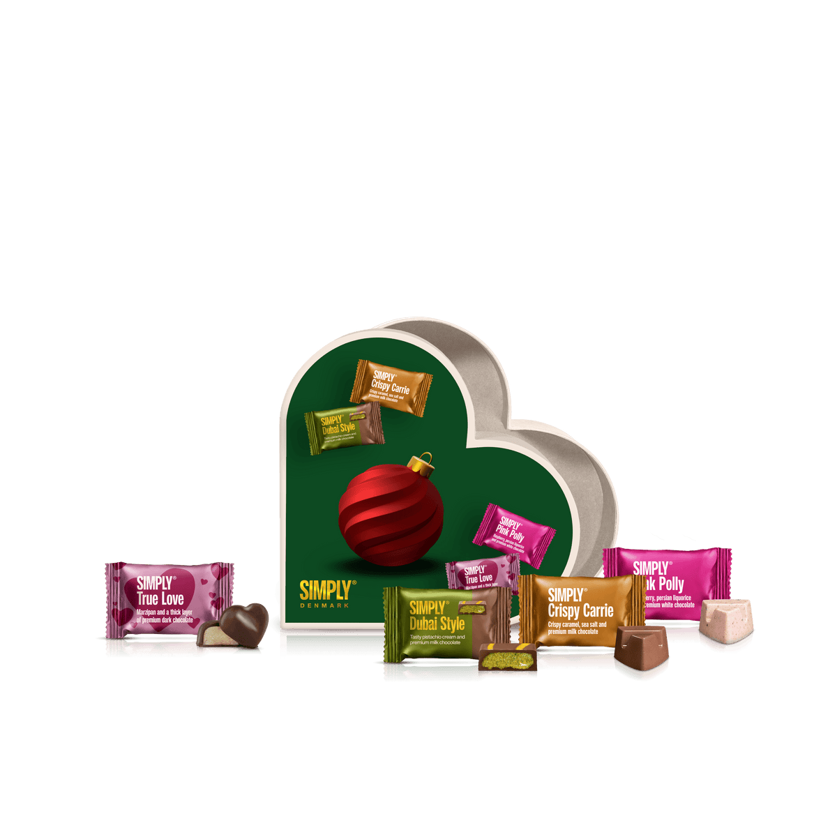 Gift Box, Heart S - Christmas (100g)