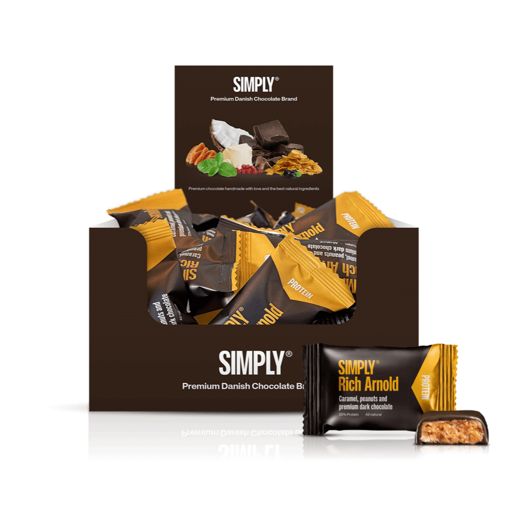 Chocolate Protein Bites box 75 pieces - Simply® Rich Arnold