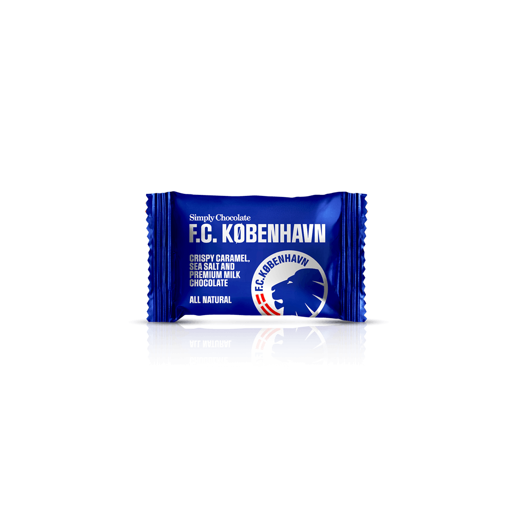F.C. København - 75 Bites | Knasende karamel, havsalt og premium mælkechokolade - Box of Bites - Simply®