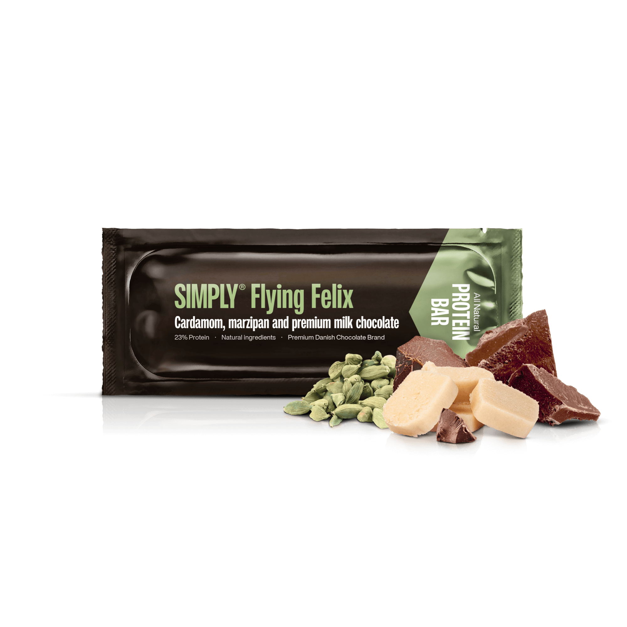Chocolate Protein Bar Box 30 pcs – Simply® Flying Felix