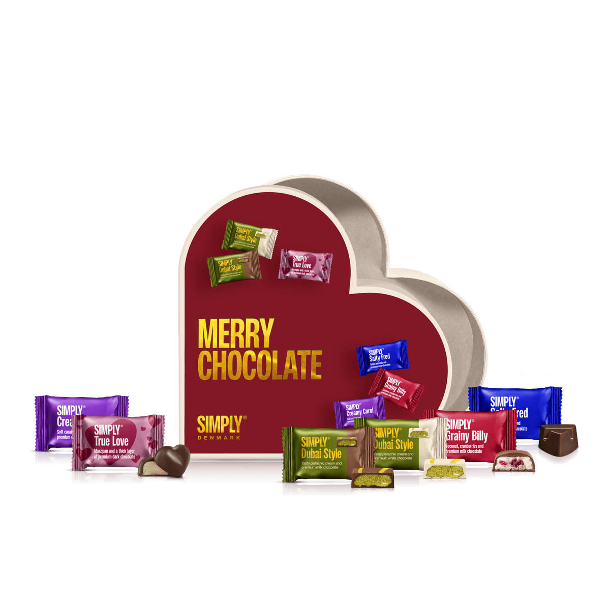 Gift Box, Heart M - Christmas (200g)