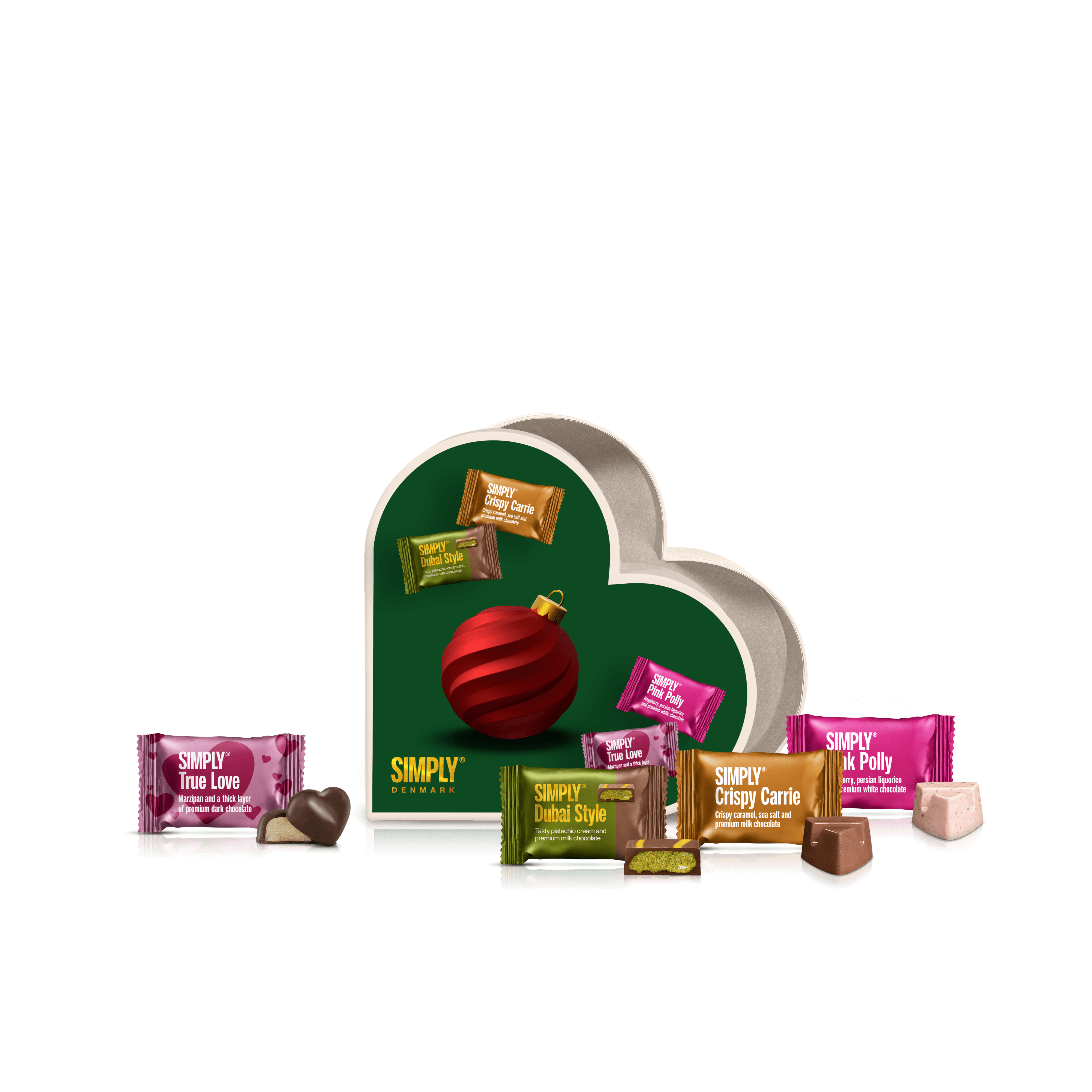 Gift Box, Heart S - Christmas (100g)