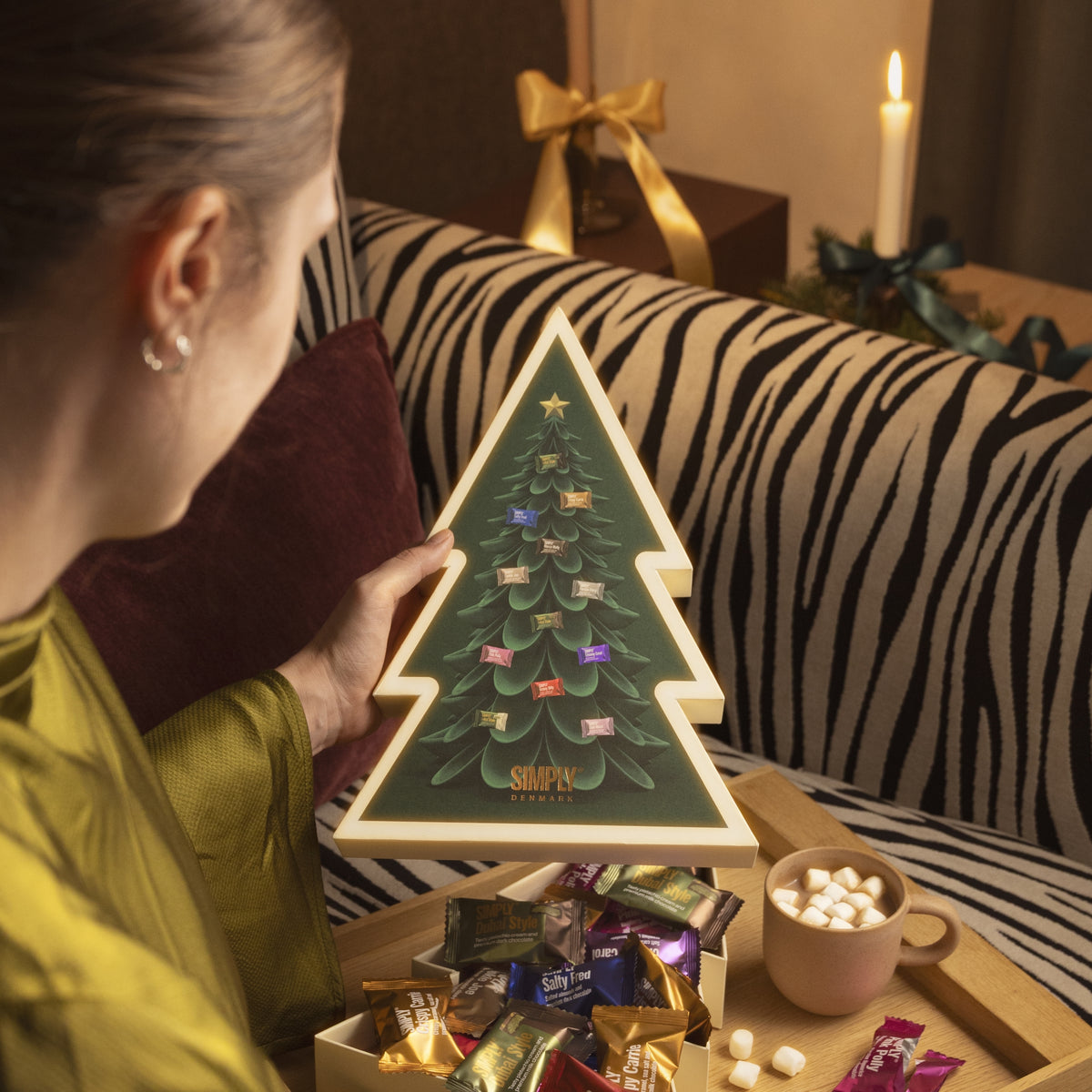 Adventsgaver med chokolade