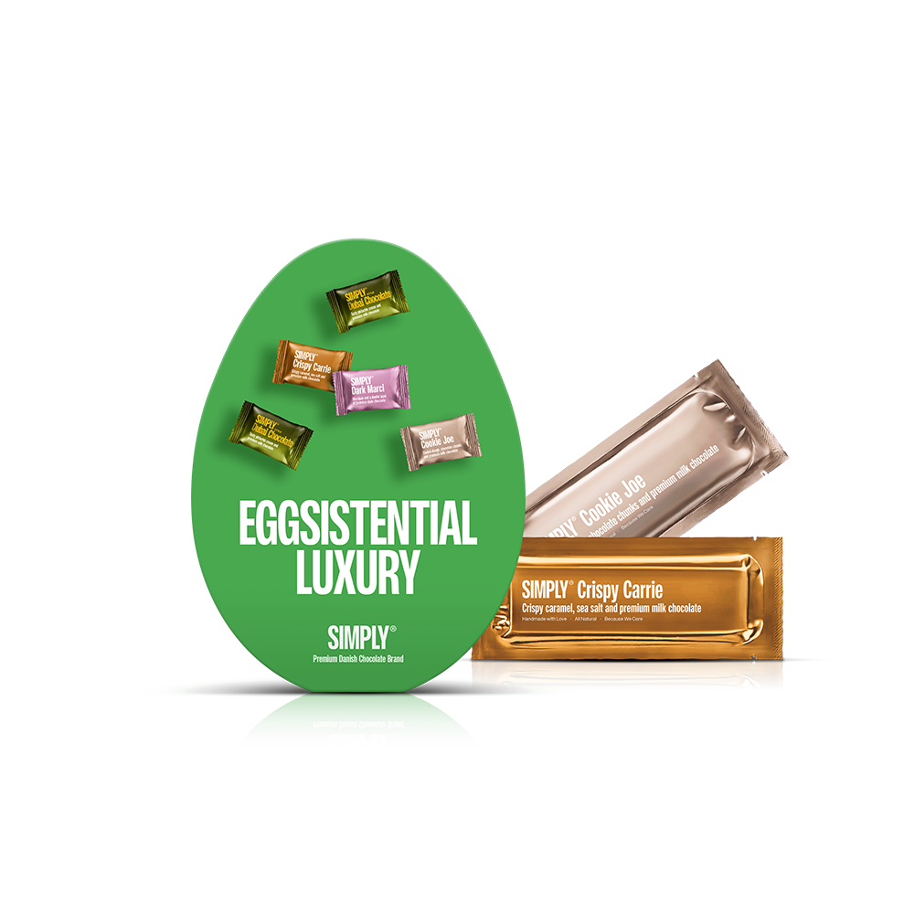 Easter Egg Chocolate Box, Eggsistential Luxury (200g)