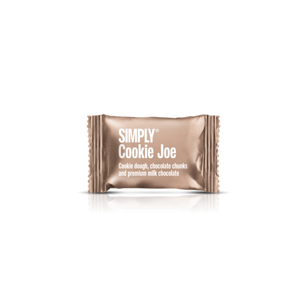 Simply® Cookie Joe - 75 Bites | Cookie dough, chokolade chunks og premium mælkechokolade - Box of Bites - Simply®