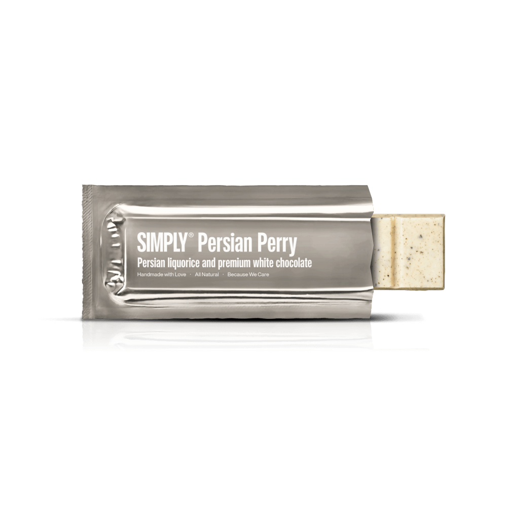 Simply® Persian Perry | Persisk lakrids og premium hvid chokolade - Chocolate Bars - Simply®
