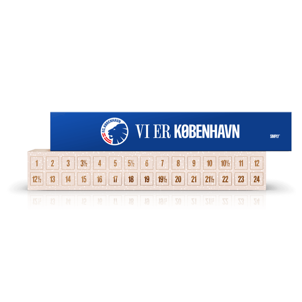 F.C. København chokoladejulekalender | 30 låger med premium chokolade - Christmas Calendar - Simply®
