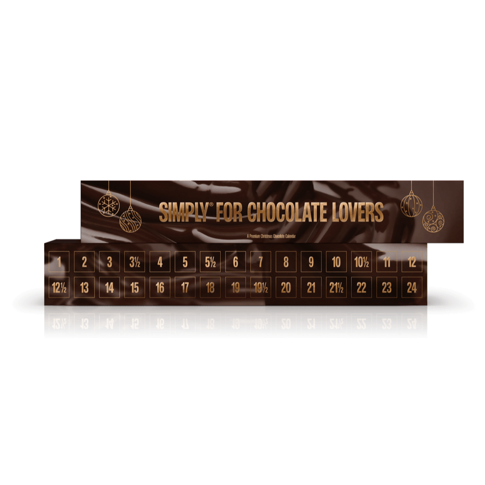 Simply® For Chocolate Lovers | Chokoladejulekalender med 30 låger - Christmas Calendar - Simply®