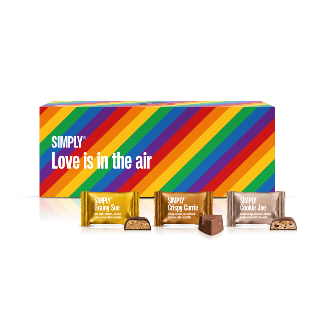 Love is in the air | Gaveæske med 27 stk. Bites - Cubes box - Simply®