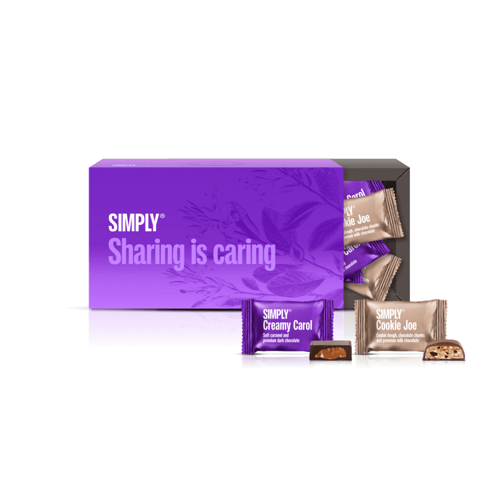 Sharing is caring | Gaveæske med 18 stk. Bites - Cubes box - Simply®