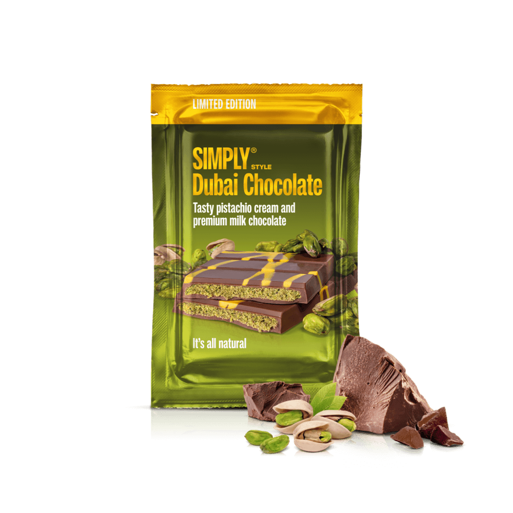 Dubai Chokolade | Pistaciecreme, knas og premium mælkechokolade - Simply® - Dubai Chocolate